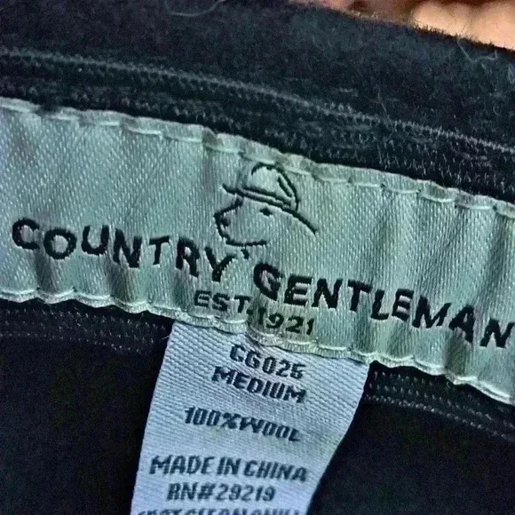 Country Gentleman Black Flat Cap, Medium - Picture 3 of 5